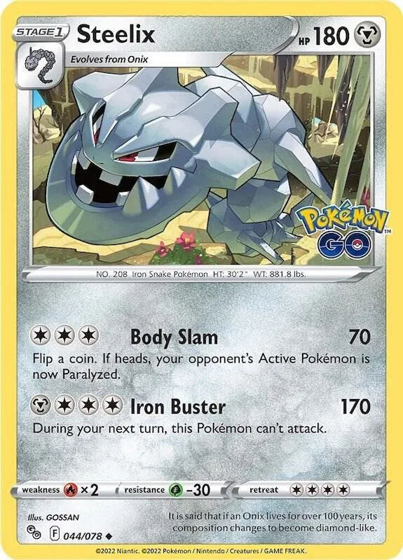 Steelix card front