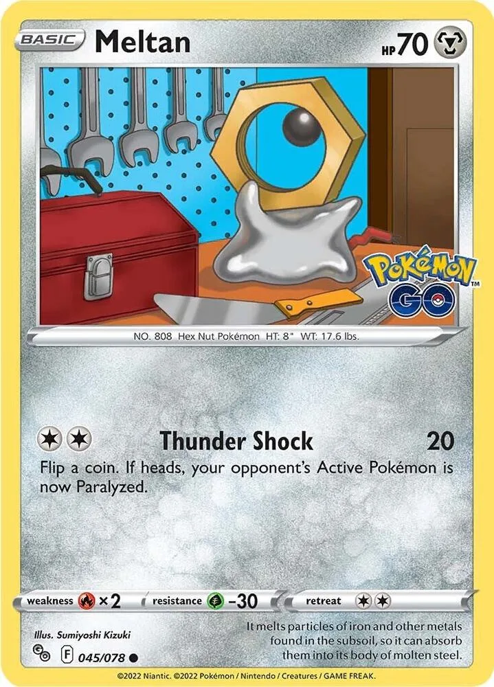 Meltan card front