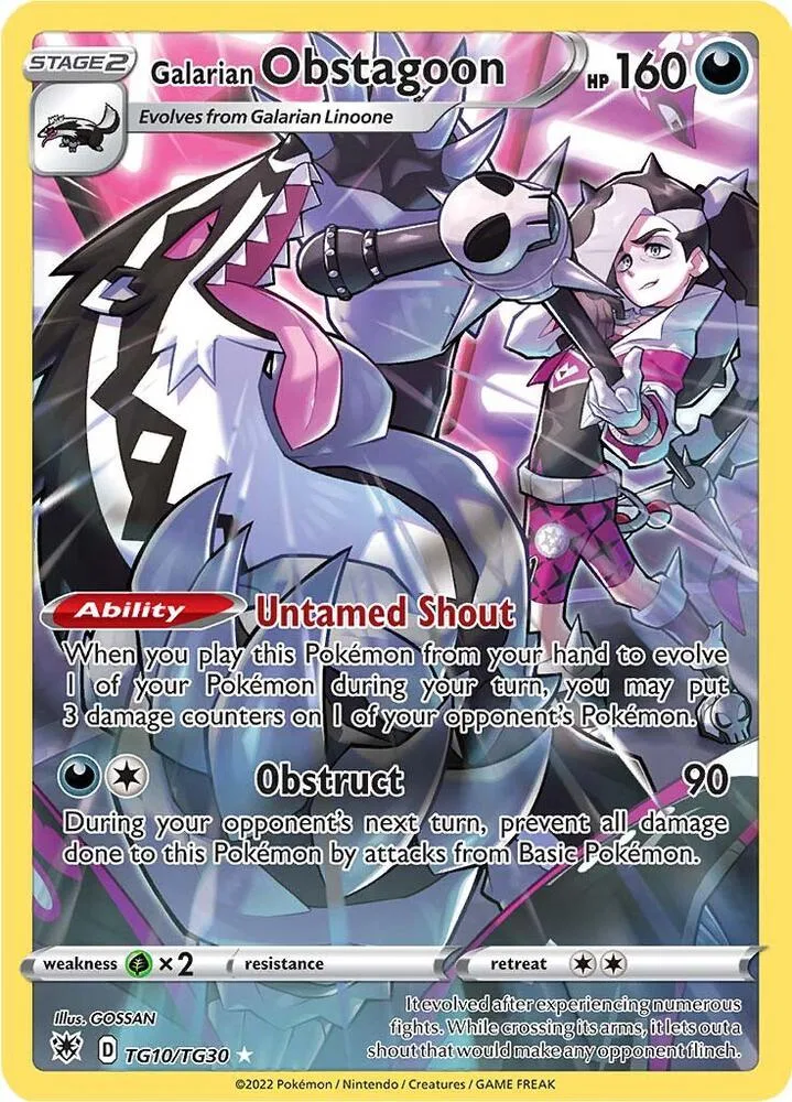 Galarian Obstagoon card front