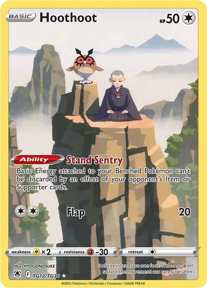 Hoothoot card front