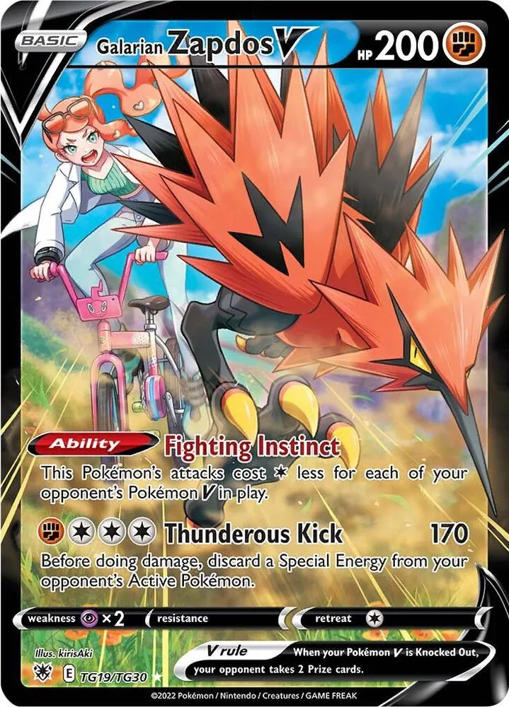 Galarian Zapdos V card front