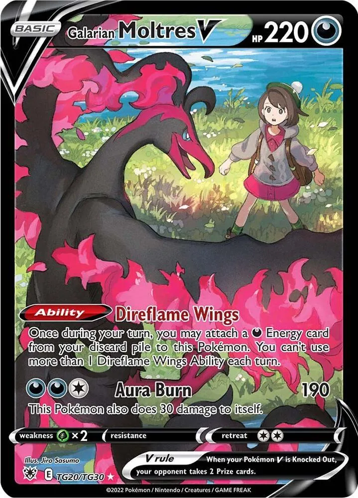 Galarian Moltres V card front