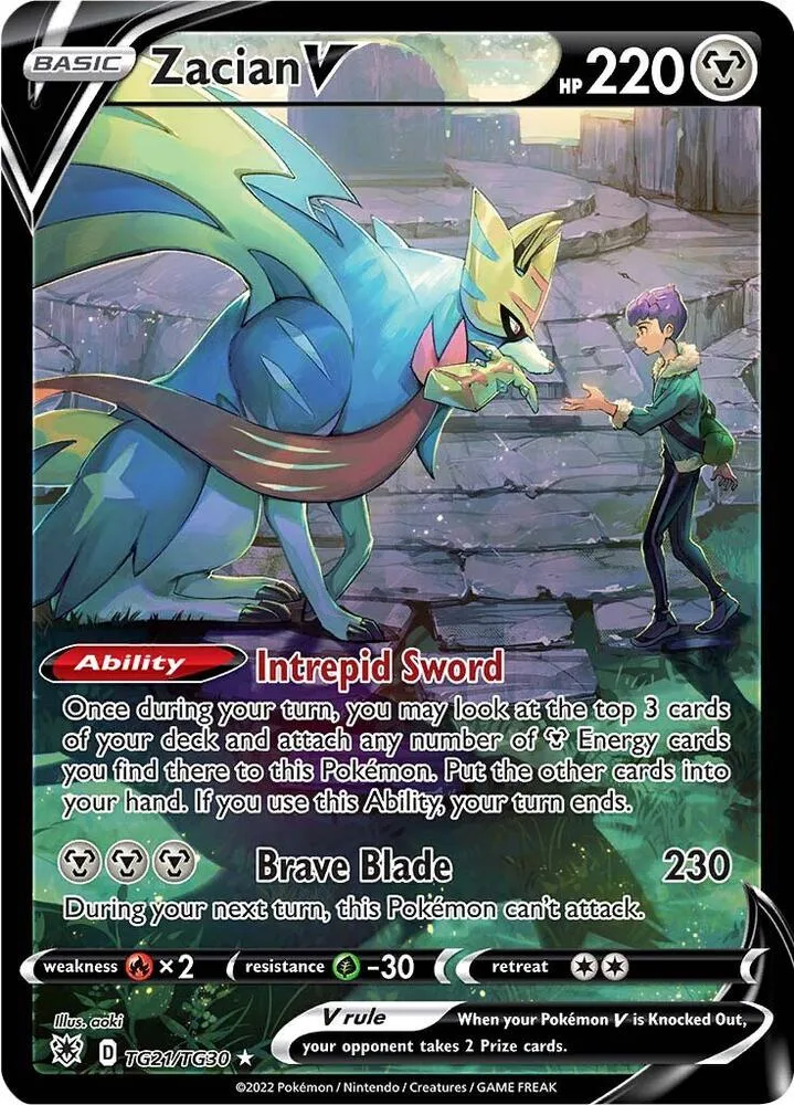 Zacian V card front