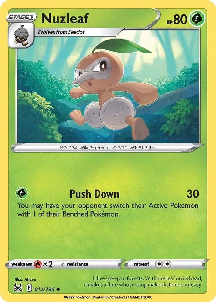 Nuzleaf card front