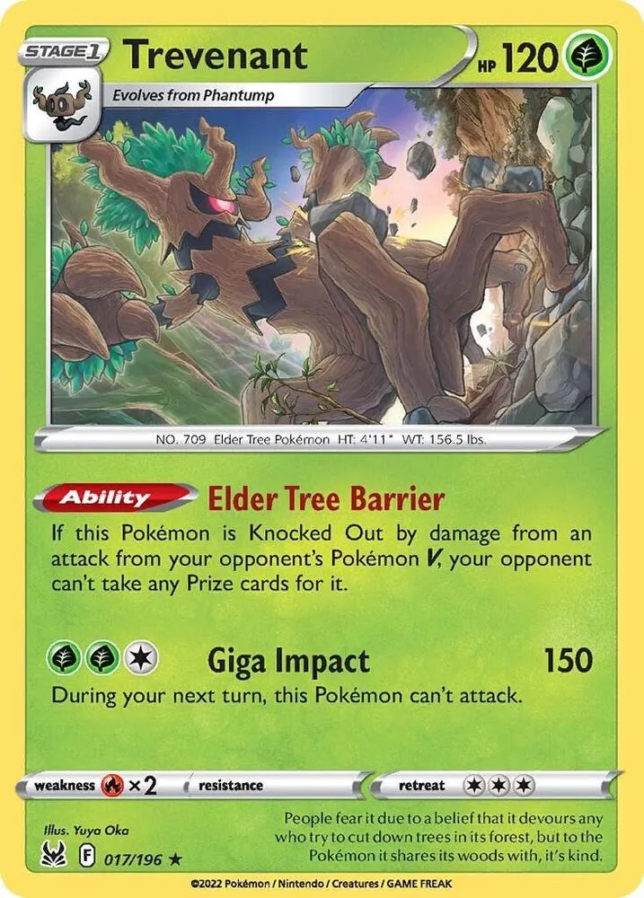 Trevenant card front