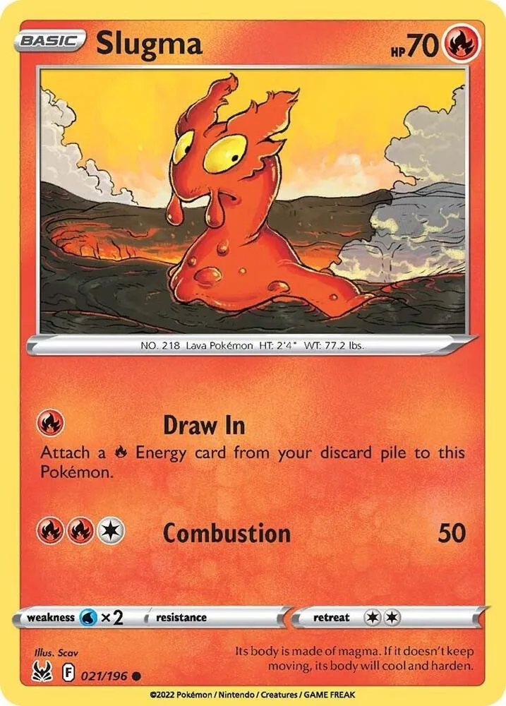 Slugma card front