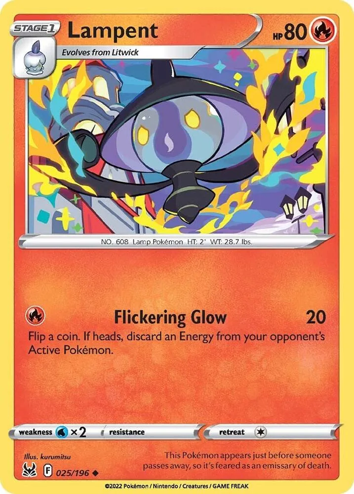 Lampent card front
