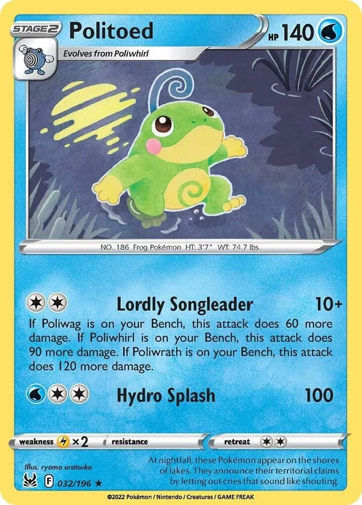 Politoed card front