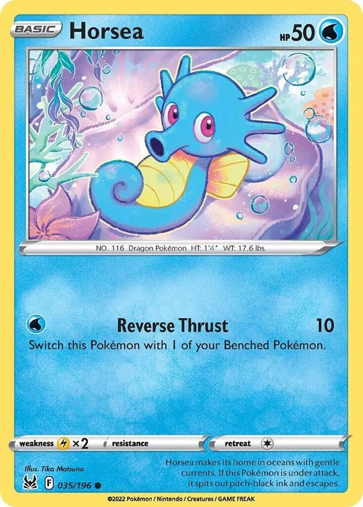 Horsea card front