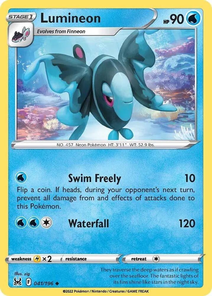 Lumineon card front