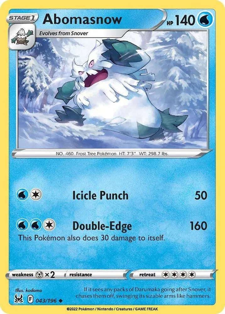 Abomasnow card front