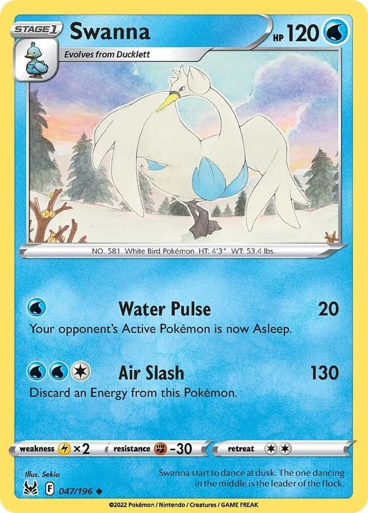Swanna card front