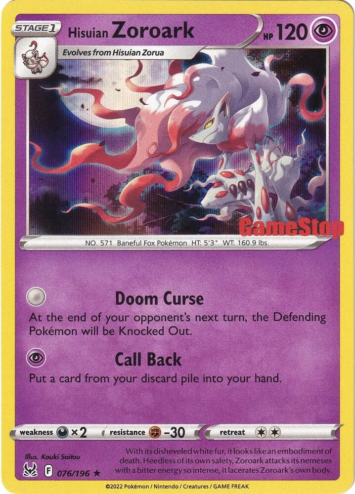 Hisuian Zoroark (GameStop) thumbnail
