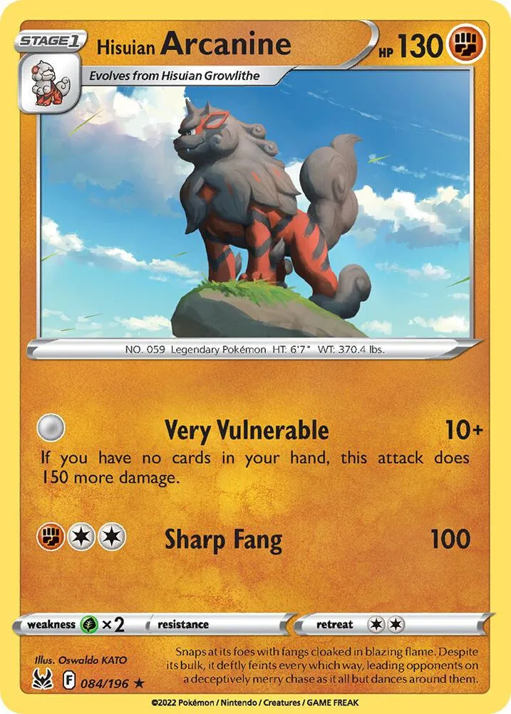 Hisuian Arcanine (Non-Holo) thumbnail