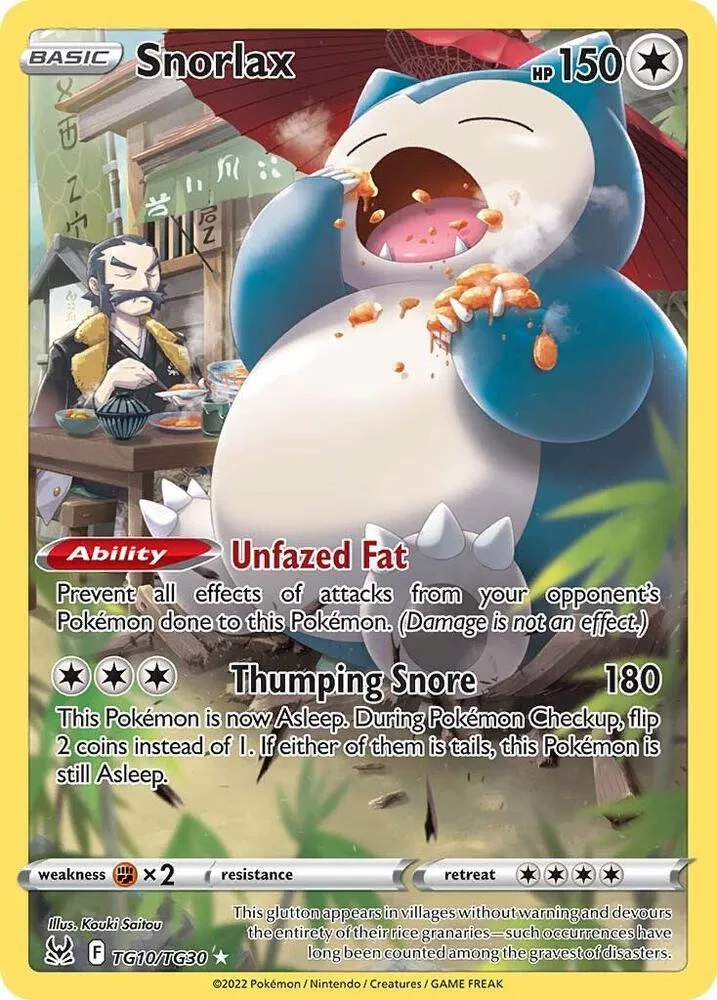 Snorlax card front