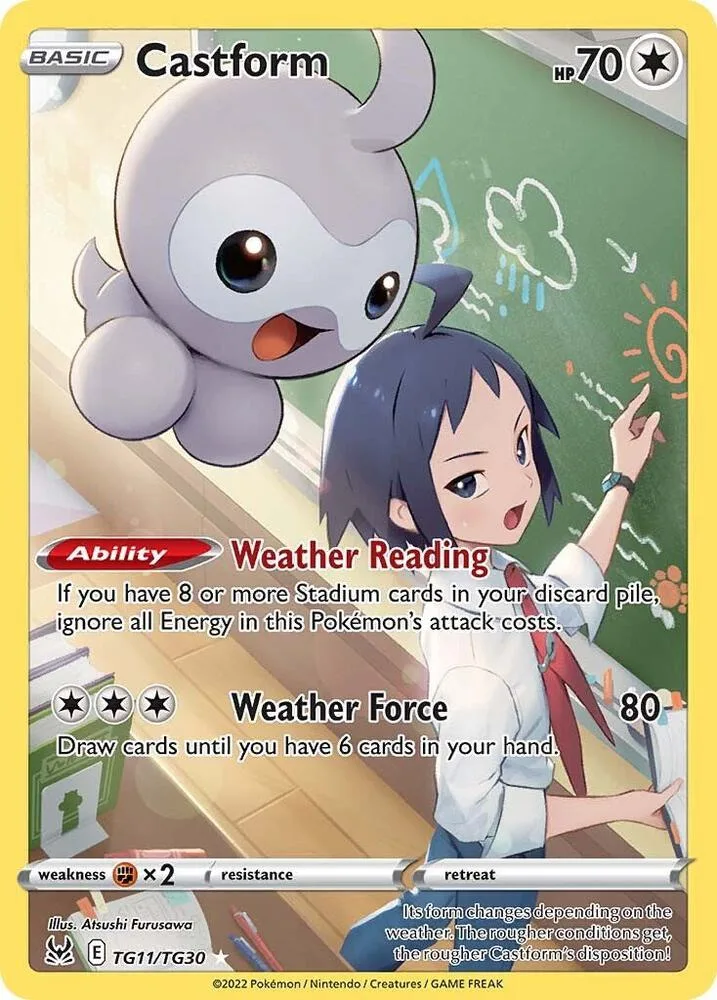 Castform card front
