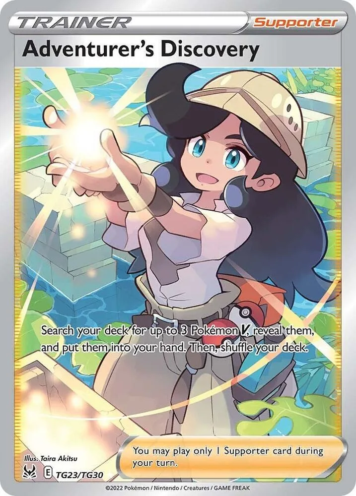 Adventurer's Discovery card front