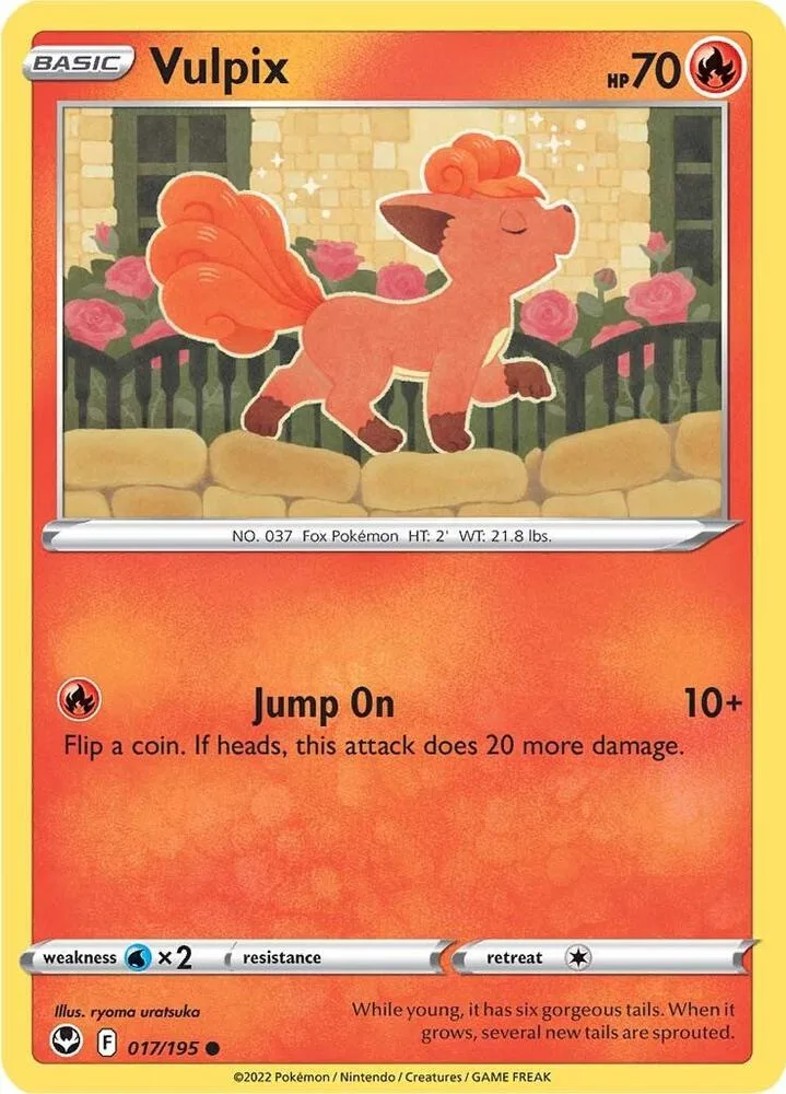 Vulpix card front