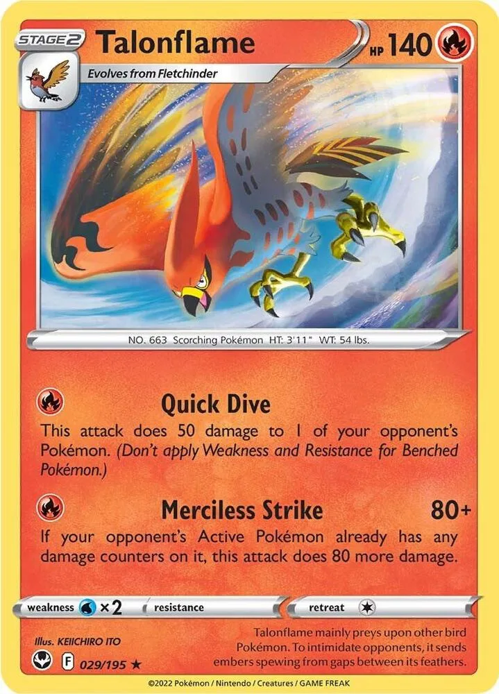 Talonflame card front