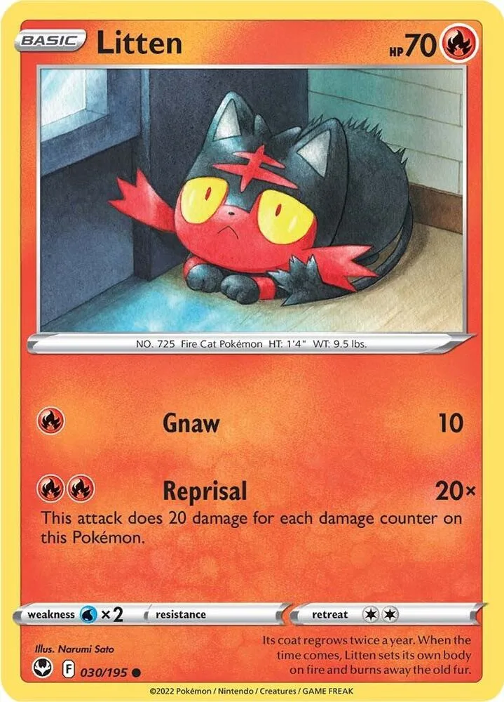 Litten card front