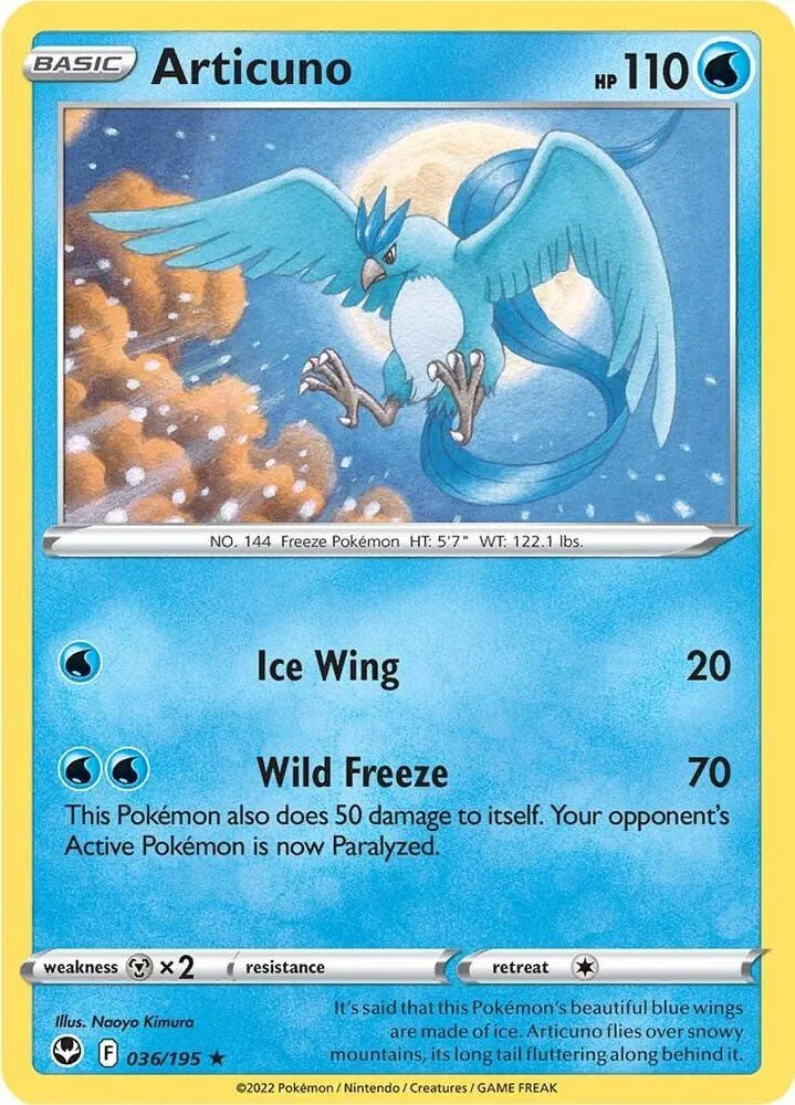 Articuno card front