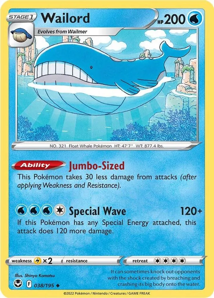 Wailord card front