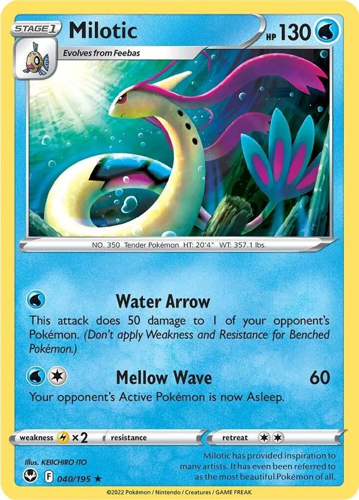 Milotic card front