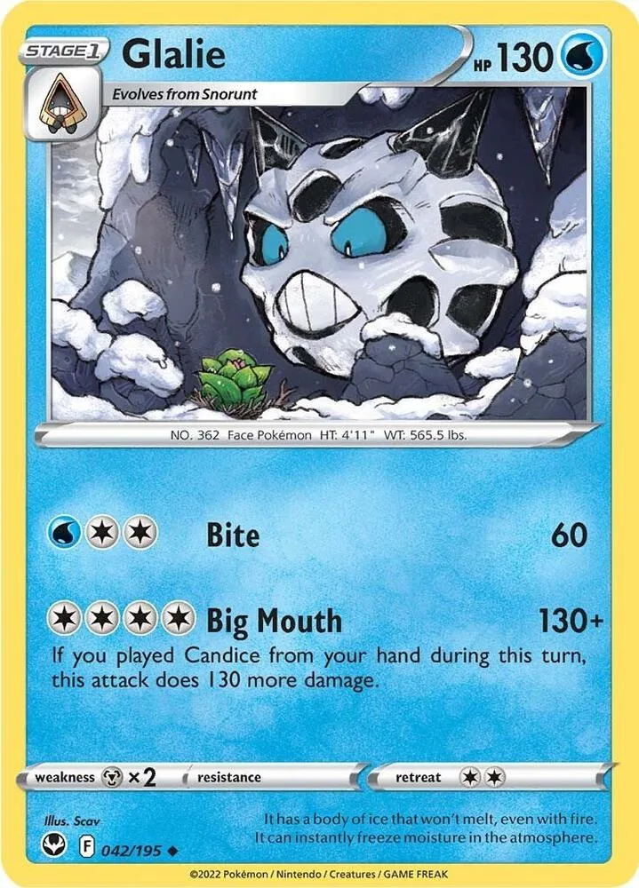 Glalie card front