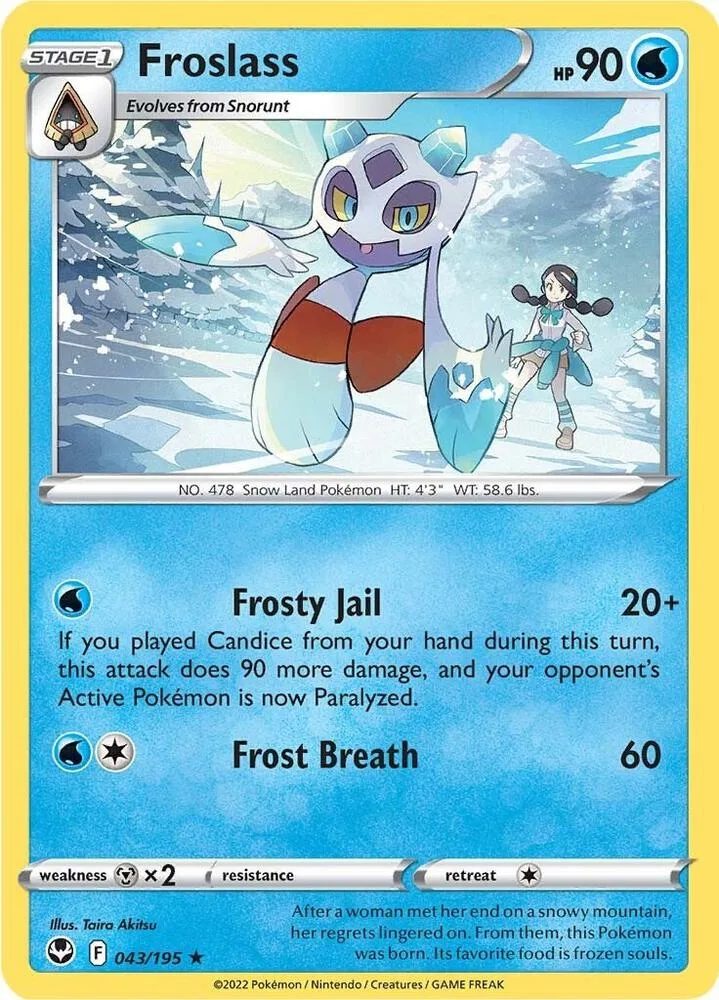 Froslass card front