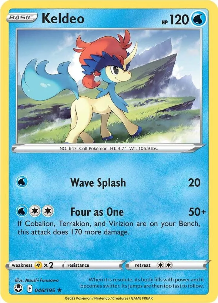 Keldeo card front