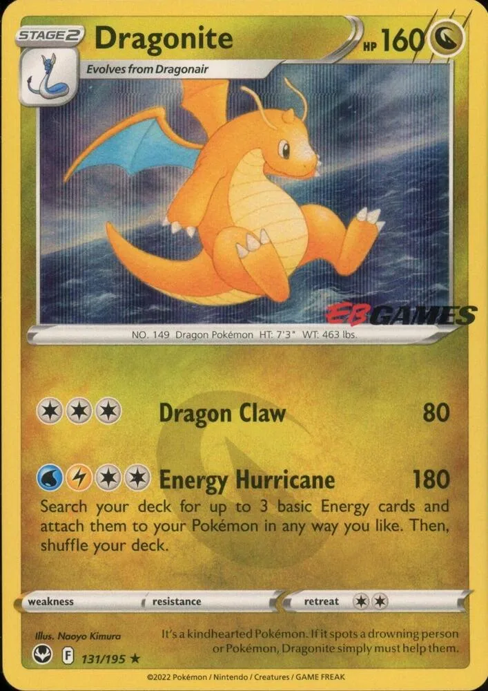 Dragonite EB Games card
