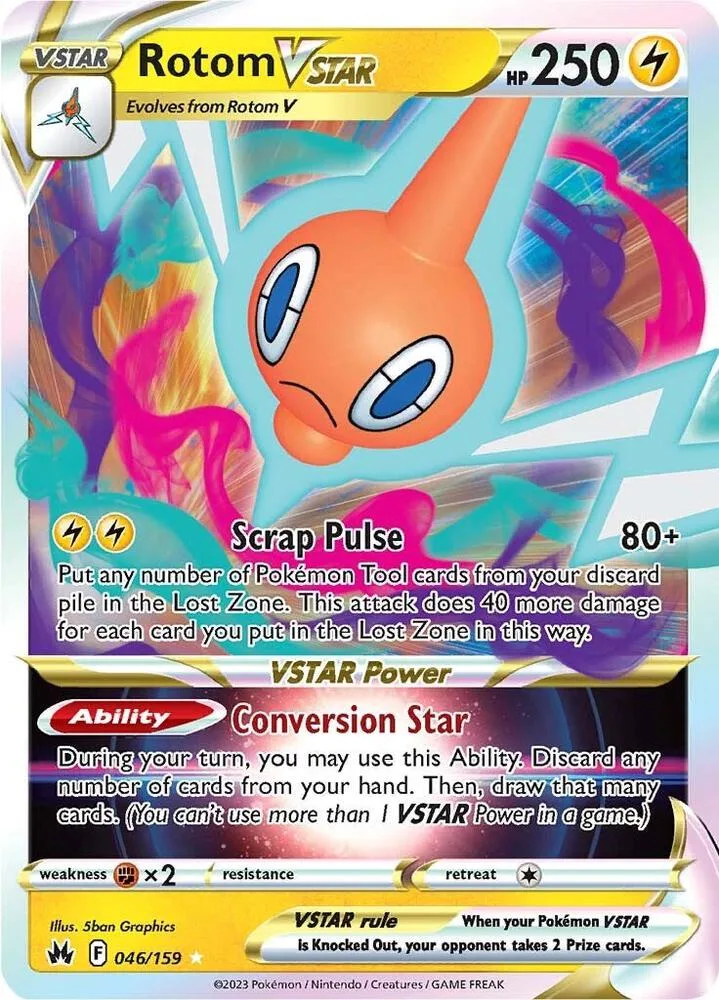 Rotom VSTAR card front
