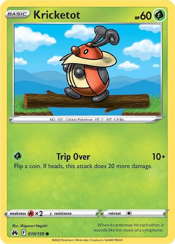 Kricketot card front