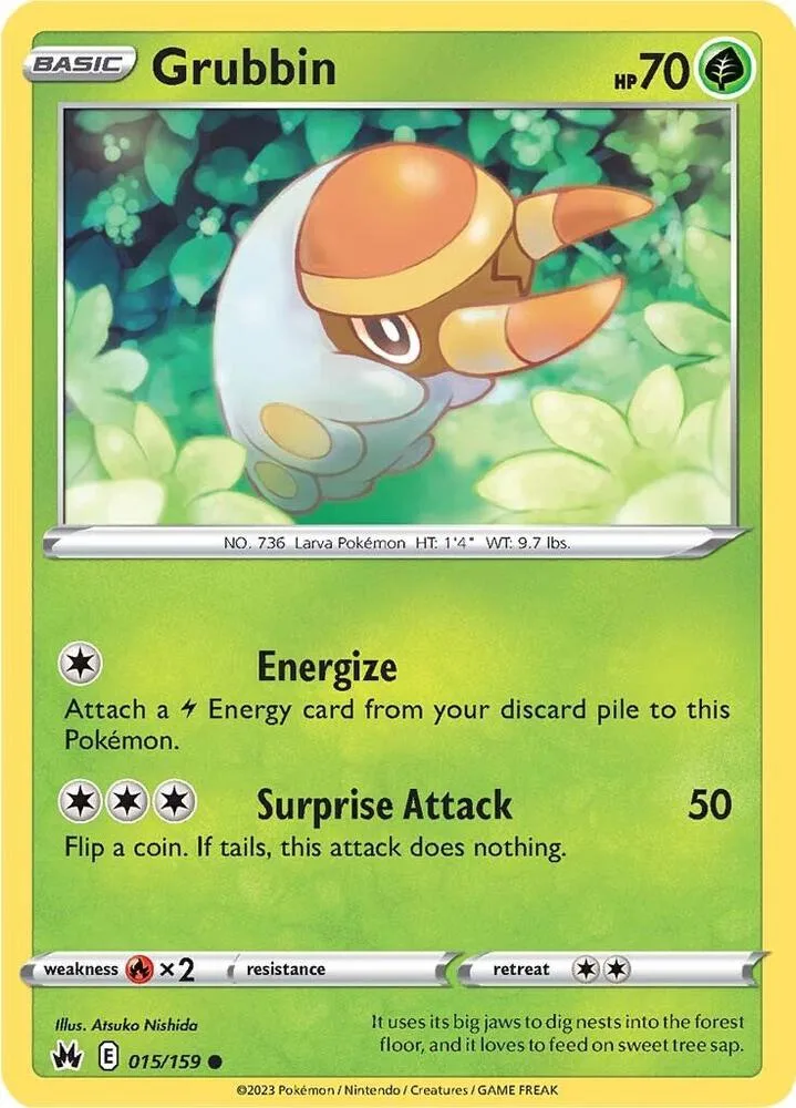 Grubbin card front
