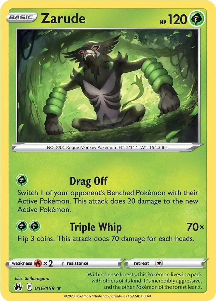 Zarude card front