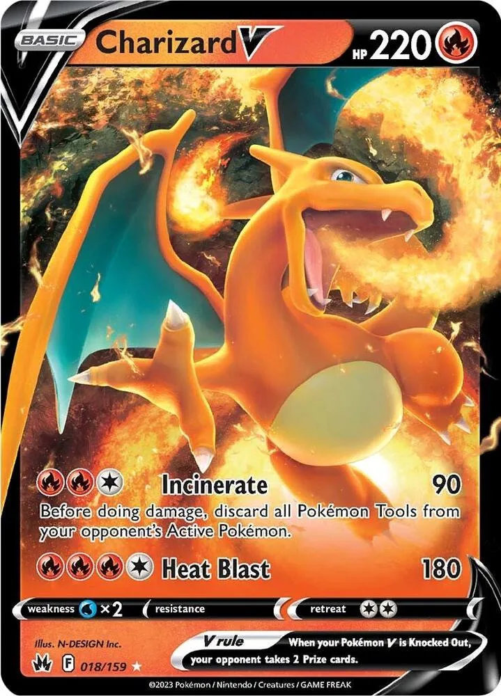 Charizard V card front