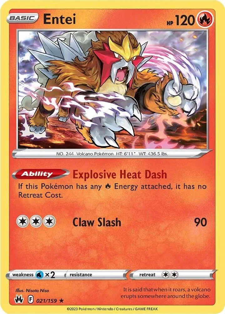 Entei card front