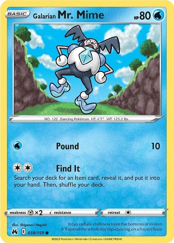 Galarian Mr. Mime card front