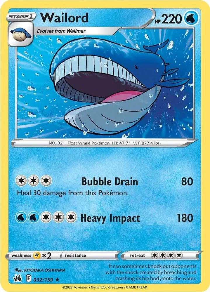 Wailord card front