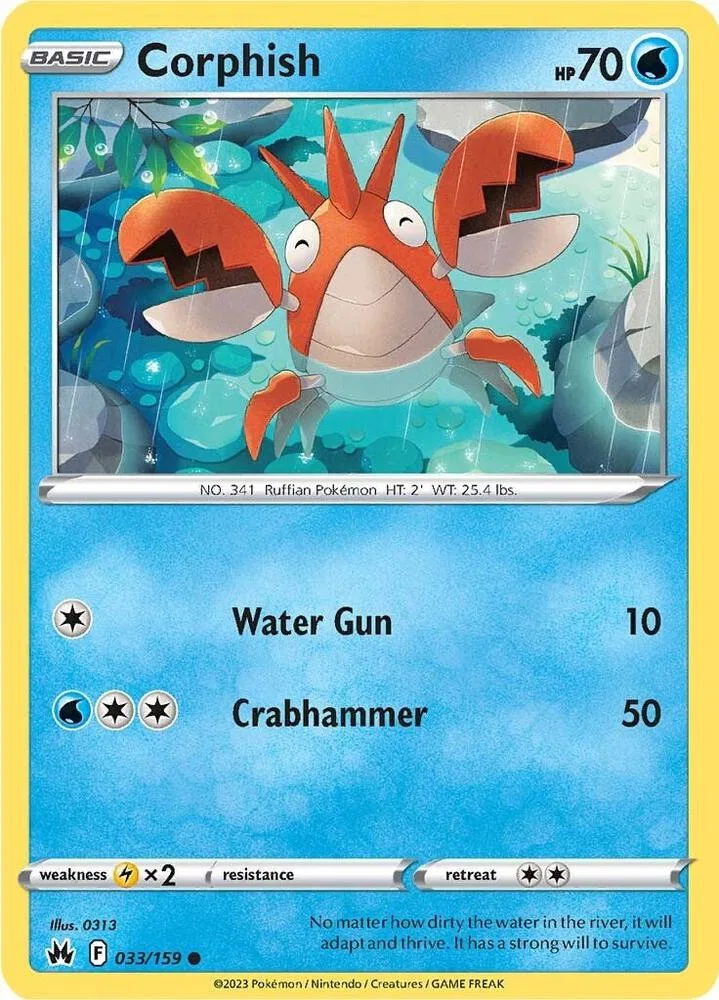 Corphish card front