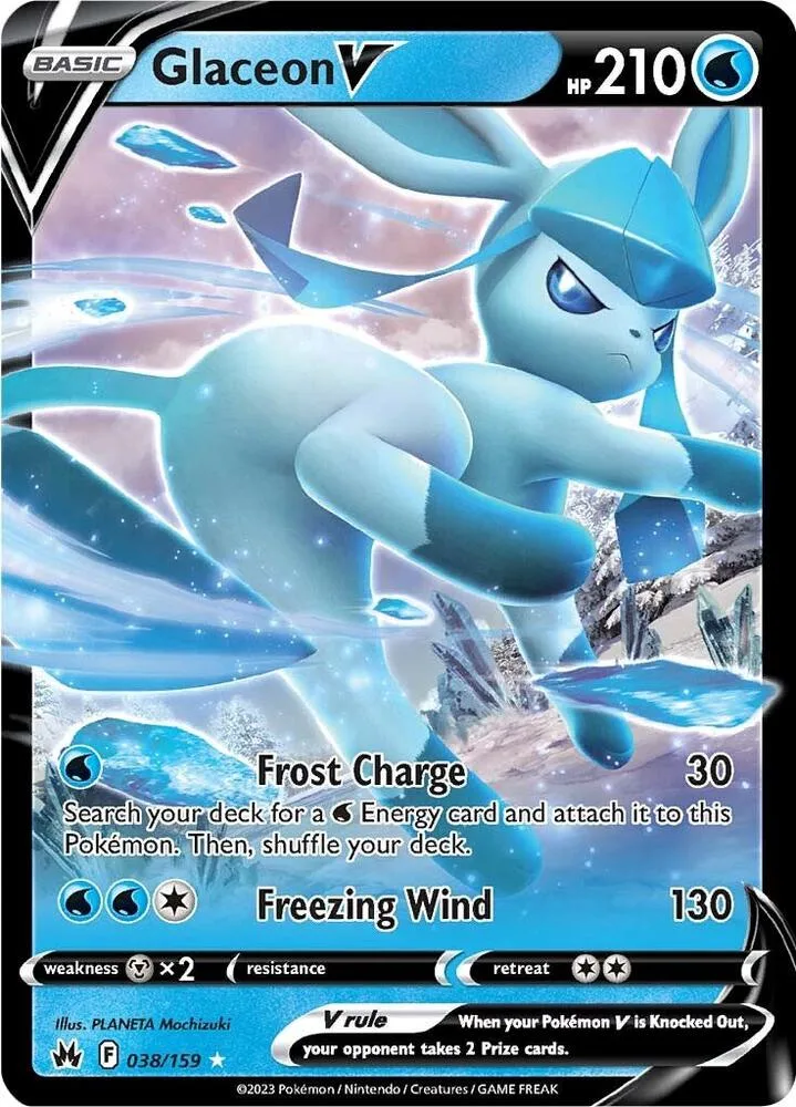 Glaceon V card front
