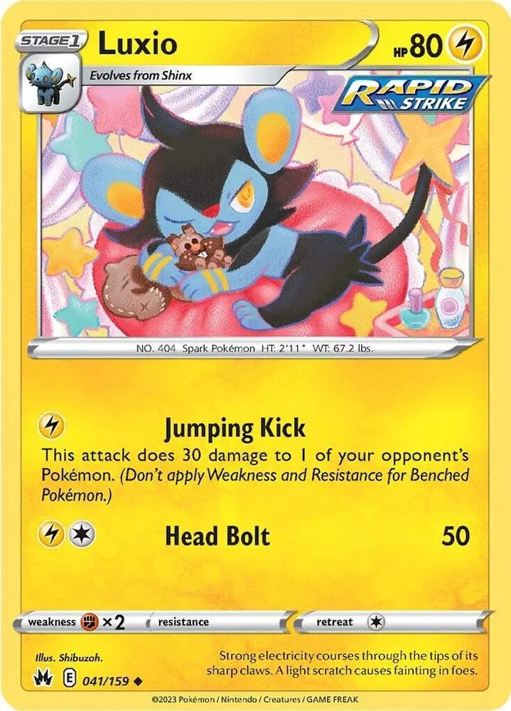 Luxio card front