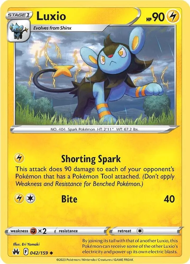 Luxio card front