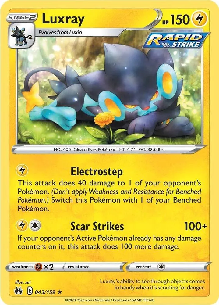 Luxray card front