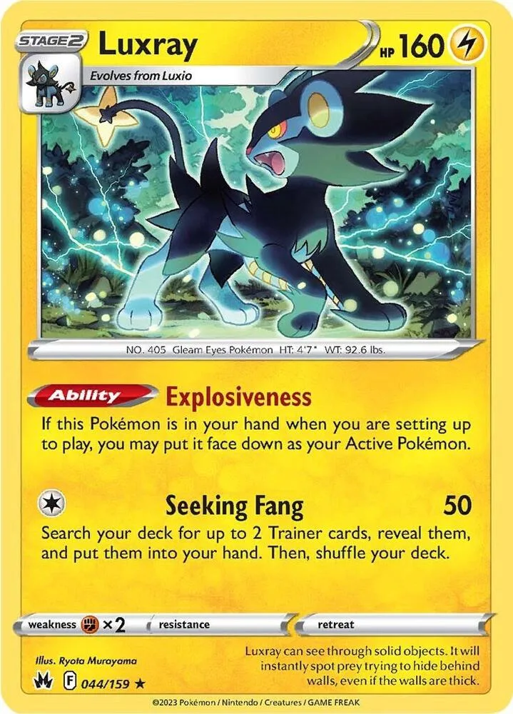 Luxray card front