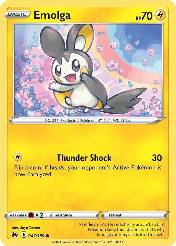 Emolga card front