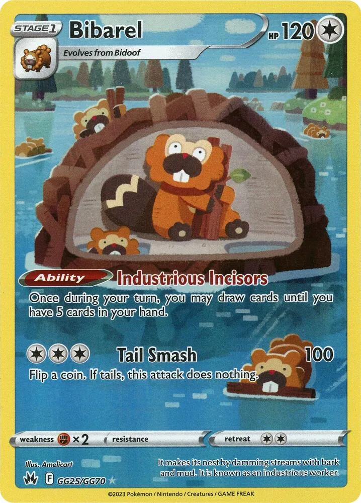 Bibarel card front