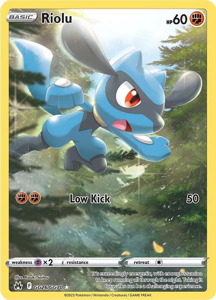 Riolu card front