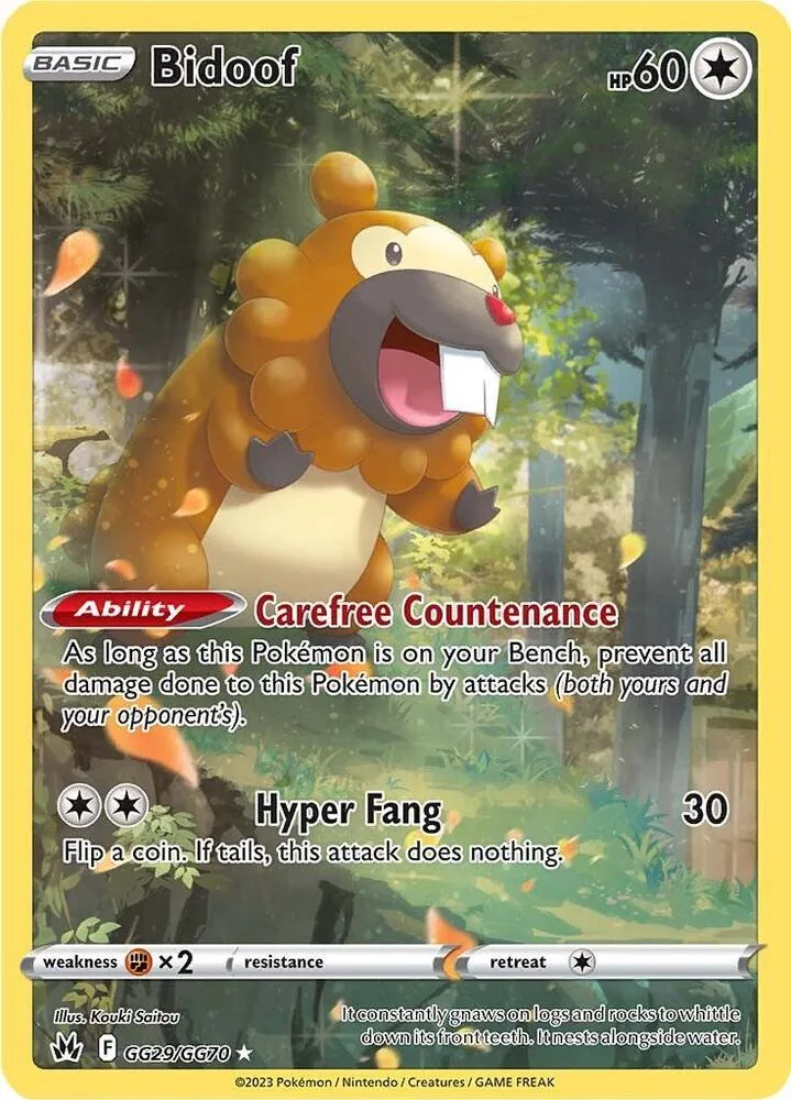 Bidoof card front