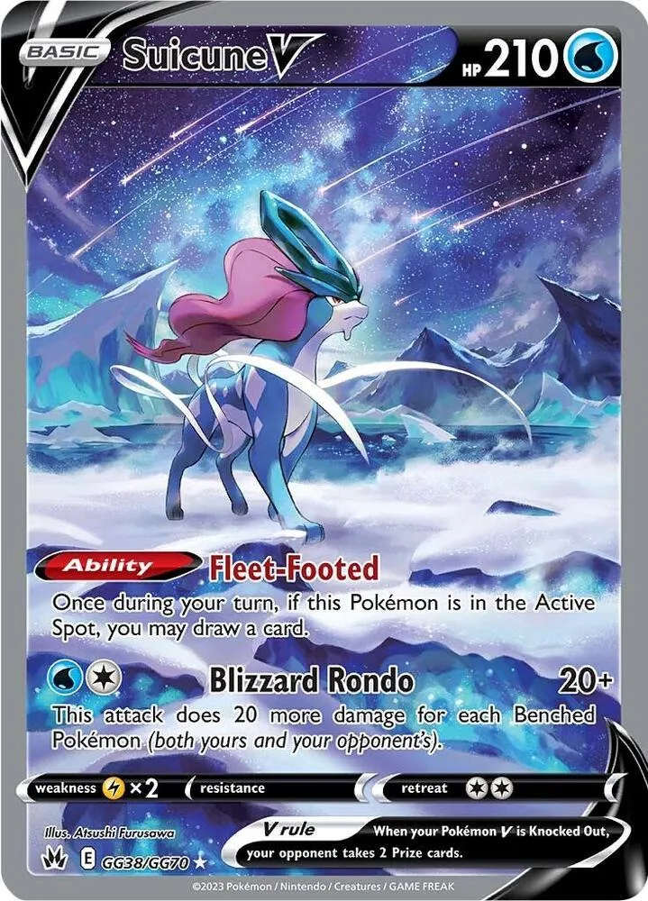 Suicune V card front